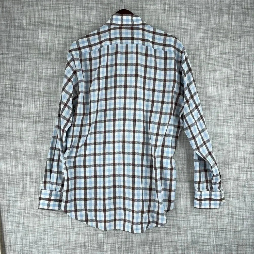 Thomas Dean shirt long sleeve button down mens Large 2671 - Picture 2 of 7
